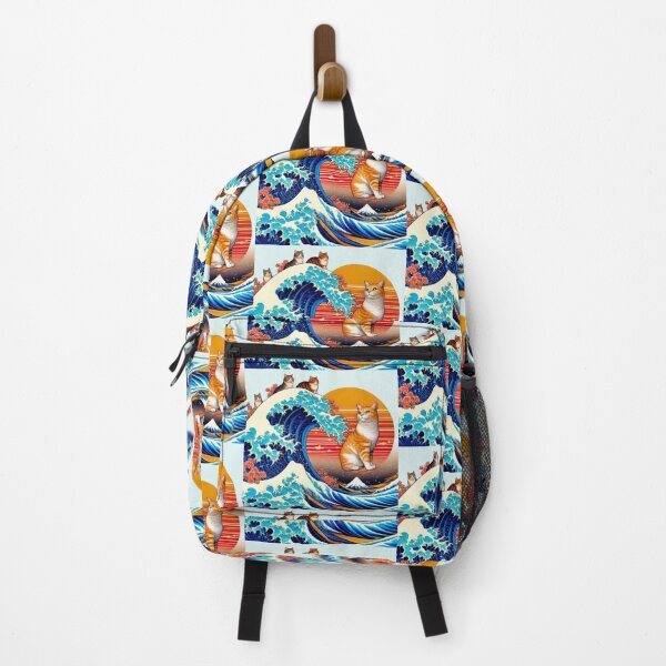 Item preview, The Great Wave off Kanagawa with cats, Mashup designed and sold by CristalleLisa.
