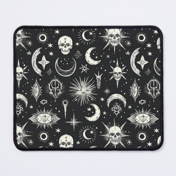 Item preview, Mystical Celestial Skulls: Gothic Pattern designed and sold by Skolyak.