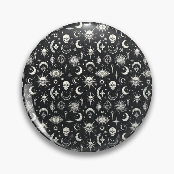 Item preview, Mystical Celestial Skulls: Gothic Pattern designed and sold by Skolyak.