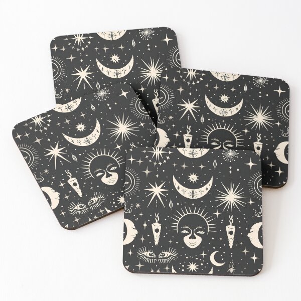 Item preview, Mystical Celestial Dreams: Moon and Star Pattern designed and sold by Skolyak.