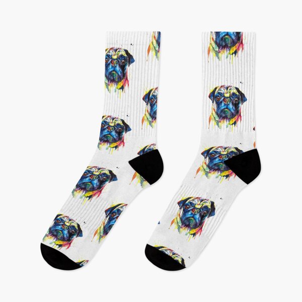 Item preview, Pug Dog Colorful Art designed and sold by doodIllustrate.