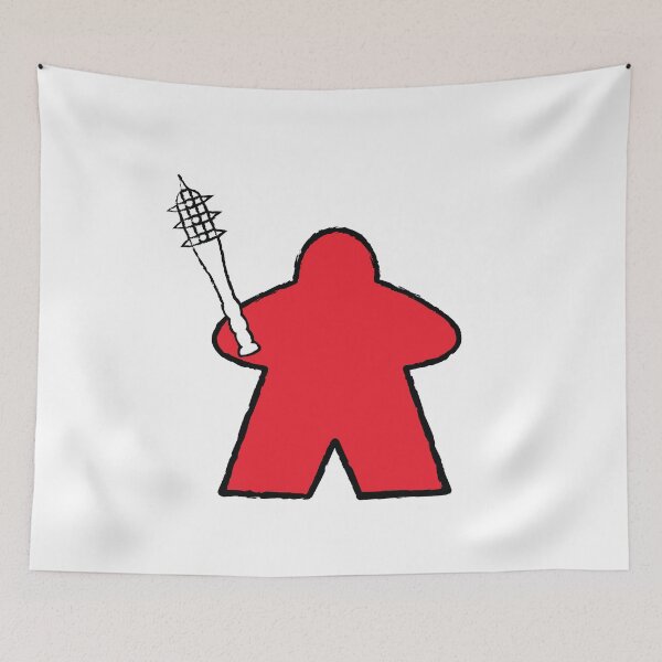 Item preview, Red Savage Meeple! designed and sold by BaronsGames.