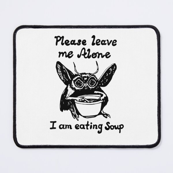 Item preview, Funny Introvert Mothman Cryptid Chef Eating Soup Foodie Lover Cryptozoological Meme designed and sold by FociCreate.