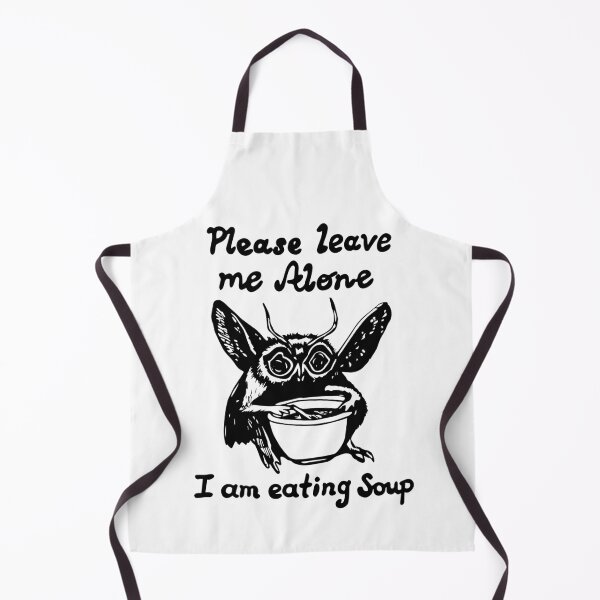 Item preview, Funny Introvert Mothman Cryptid Chef Eating Soup Foodie Lover Cryptozoological Meme designed and sold by FociCreate.