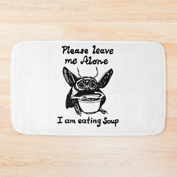 Item preview, Funny Introvert Mothman Cryptid Chef Eating Soup Foodie Lover Cryptozoological Meme designed and sold by FociCreate.