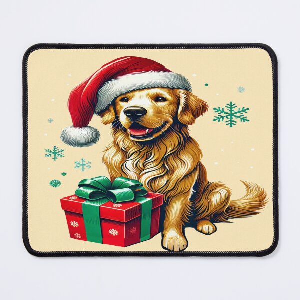 Item preview, Christmas Dog- Golden Retriever designed and sold by Rajasekar.