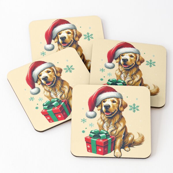Item preview, Christmas Dog- Golden Retriever designed and sold by Rajasekar.