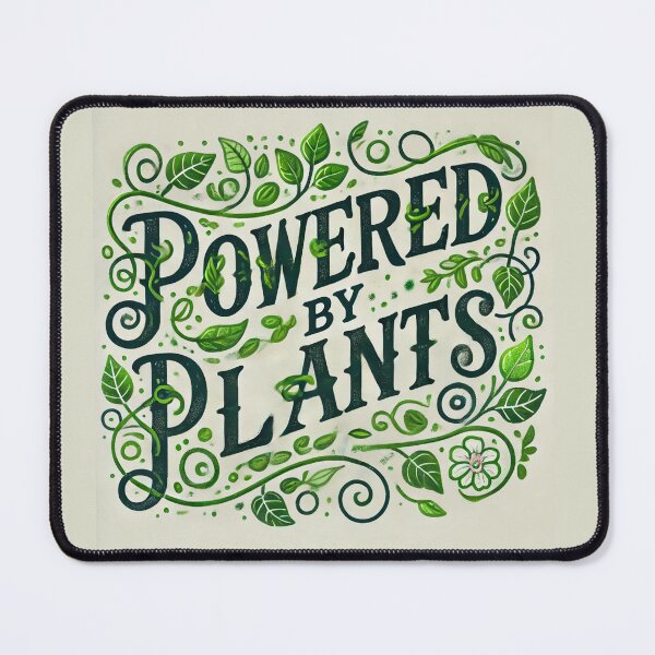 Item preview, Powered by Plants: A Lush Typography Design designed and sold by KittyKatto.