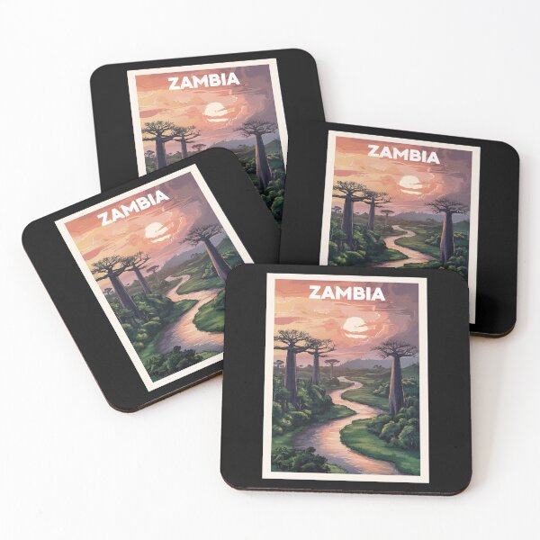 Item preview, Zambia, Travel Art designed and sold by PinkandP.