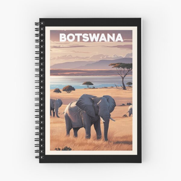 Item preview, Botswana, Travel Art designed and sold by PinkandP.