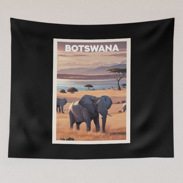 Item preview, Botswana, Travel Art designed and sold by PinkandP.