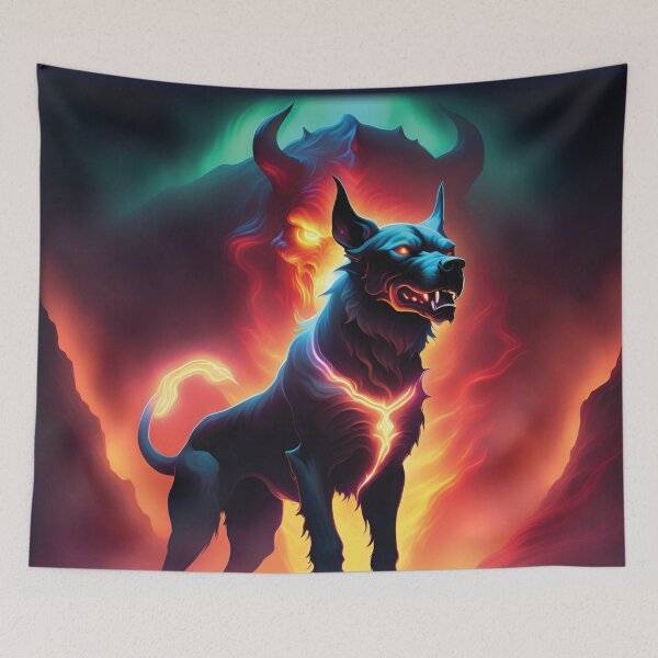 Item preview, Vibrant Neon Hell Hound designed and sold by NeonDreamsBlkTs.