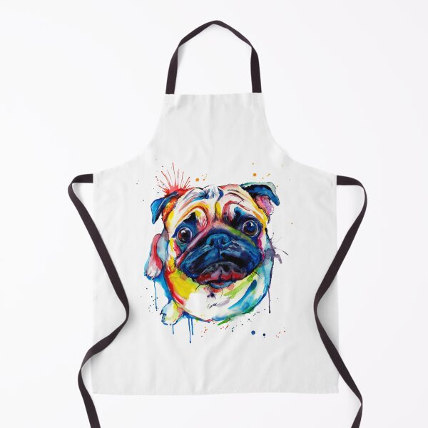 Item preview, Colorful Pug Dog Art designed and sold by doodIllustrate.