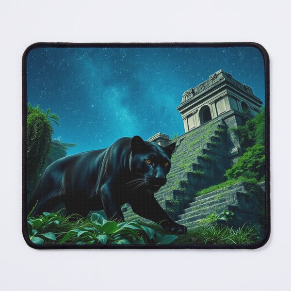 Item preview, Black Jaguar at Mayan Temple designed and sold by Skye Ryan-Evans.