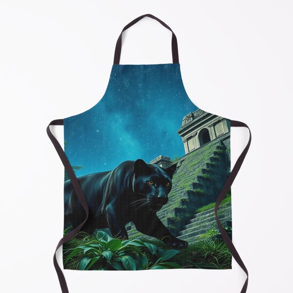 Item preview, Black Jaguar at Mayan Temple designed and sold by Skye Ryan-Evans.