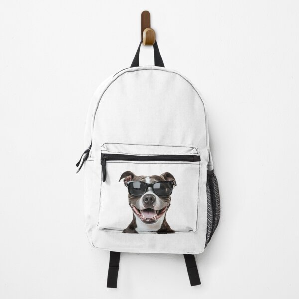 Item preview, Funny cool Black Pitbull Dog wearing sunglasses designed and sold by LazyOwlStore.