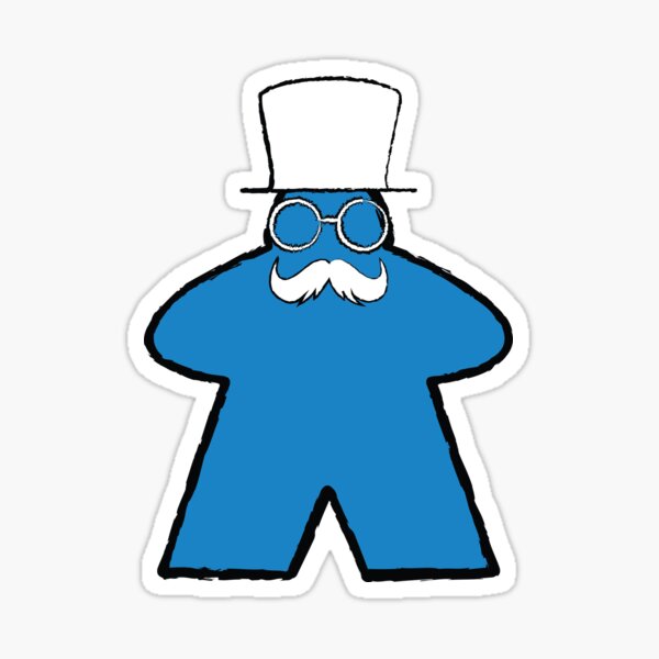 Item preview, Blue The Baron Meeple! designed and sold by BaronsGames.