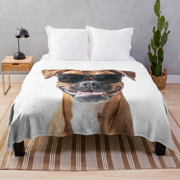 Item preview, Funny cool Boxer Dog wearing sunglasses designed and sold by LazyOwlStore.
