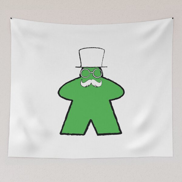 Item preview, Green The Baron Meeple! designed and sold by BaronsGames.