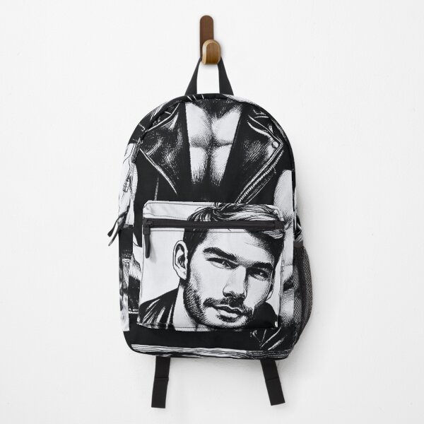 Item preview, Homenaje a Tom of Finland, lugar de reunión de moteros de cuero de 1940, diseño gráfico del orgullo gay designed and sold by ItsAKinkThing.