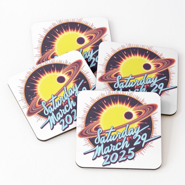 Item preview, Saturday March 29 2025 solar eclipse designed and sold by PaintedPixels01.