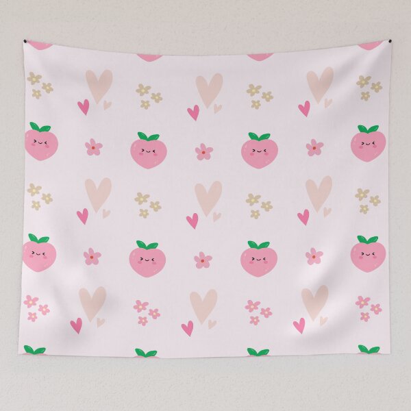 Item preview, Cute peach heart in pink pastel designed and sold by HoneyBlizz.