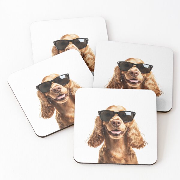 Item preview, Funny cool Cocker Spaniel Dog wearing sunglasses designed and sold by LazyOwlStore.
