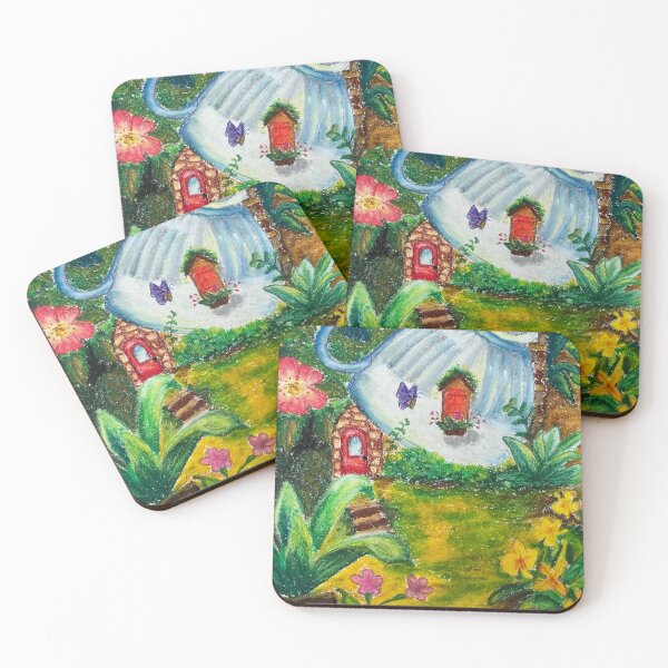 Item preview, Coffee cup house, oil pastels color  designed and sold by Puifai2489.