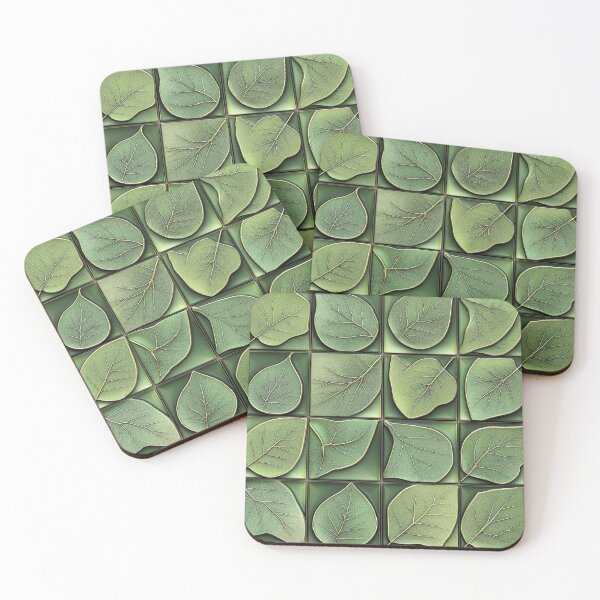 Item preview, Foliumara - Seamless 3D Pattern in Green Hues (17/20) designed and sold by sabantha.