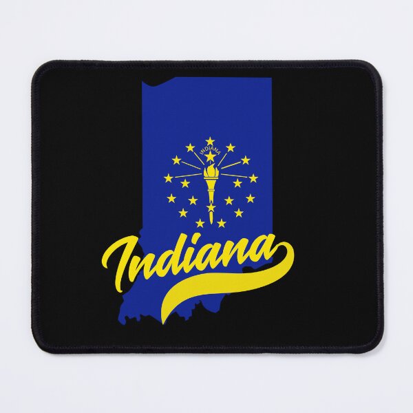 Item preview, Indiana State Map And Flag designed and sold by aussieexplore.