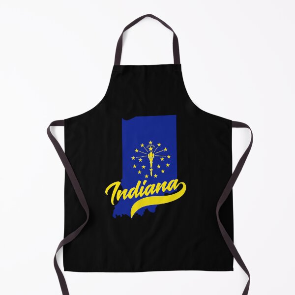Item preview, Indiana State Map And Flag designed and sold by aussieexplore.