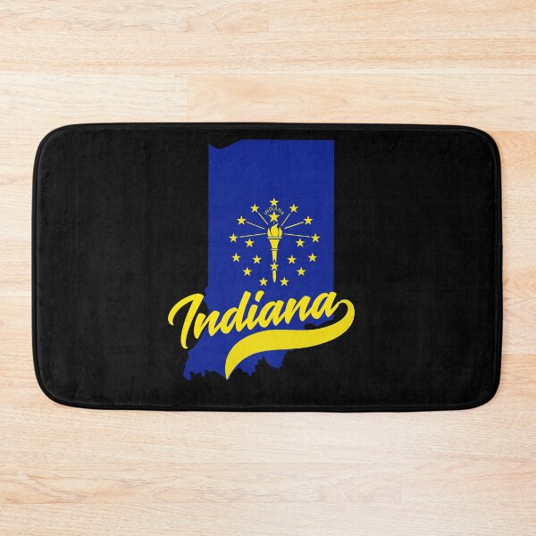 Item preview, Indiana State Map And Flag designed and sold by aussieexplore.