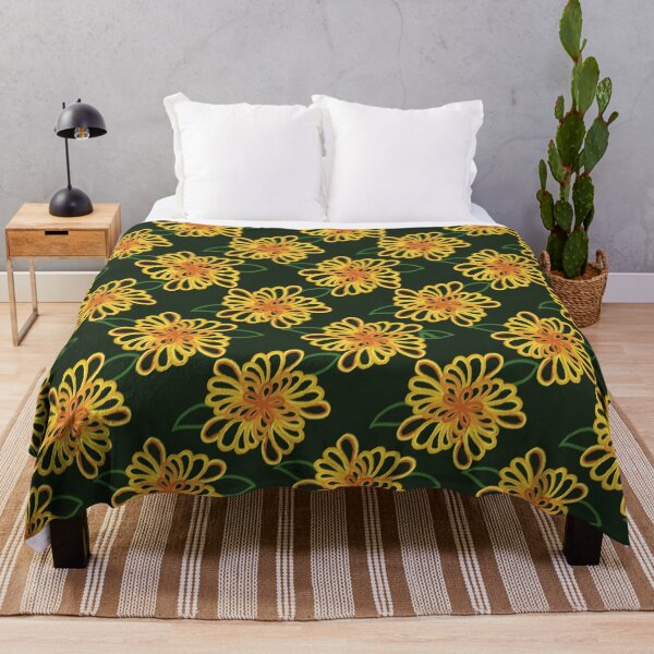 Item preview, Golden Chrysanthemum Tapestry designed and sold by montip-shop.