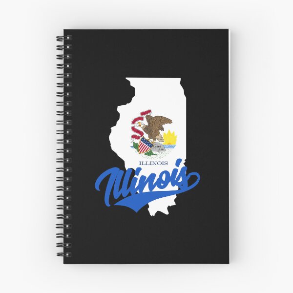 Item preview, Illinois State Map And Flag designed and sold by aussieexplore.