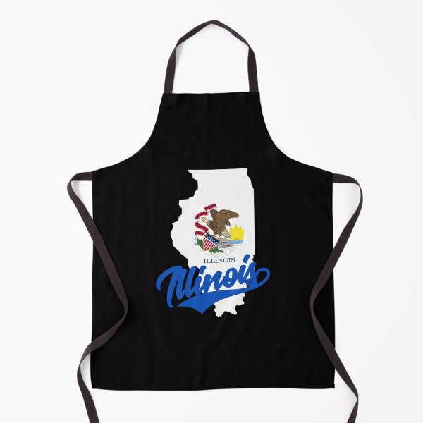 Item preview, Illinois State Map And Flag designed and sold by aussieexplore.