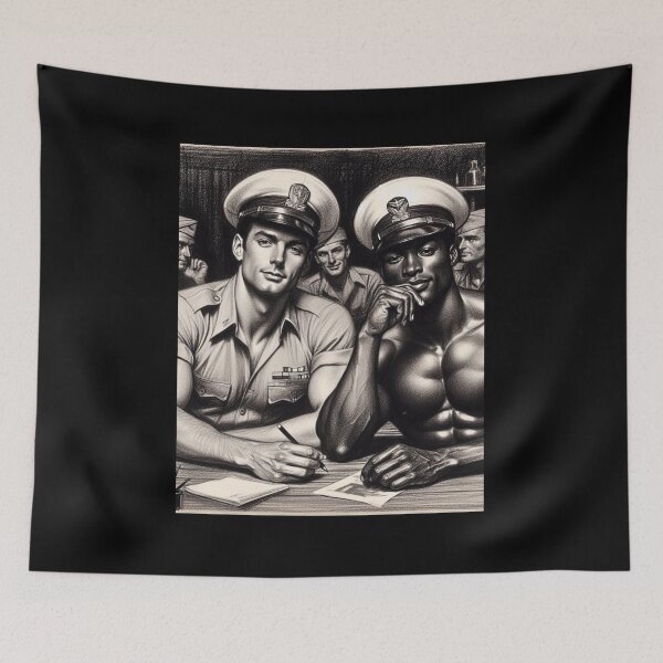 Item preview, A Ship in Every Port. Tom of Finland Tribute Gay Sailors Pride Graphic Design designed and sold by ItsAKinkThing.