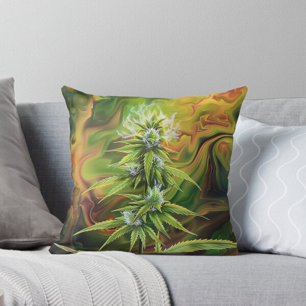 Item preview, Stunning K Macro Photograph of a Dense and Vibrant Cannabis Plant. designed and sold by CheerForGoods.