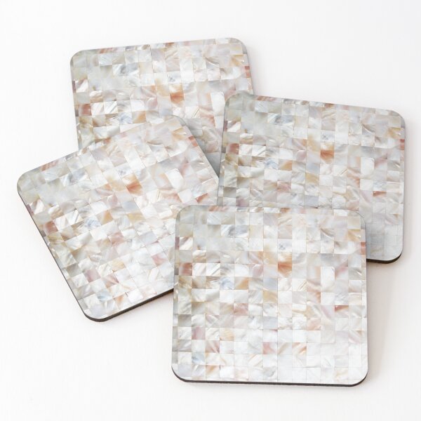 Item preview, Mother of Pearl, Exotic Tiles Photography, Neutral Minimal Geometrical Graphic Design designed and sold by 83oranges.com.