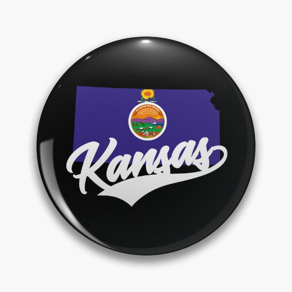 Item preview, Kansas State Map And Flag designed and sold by aussieexplore.