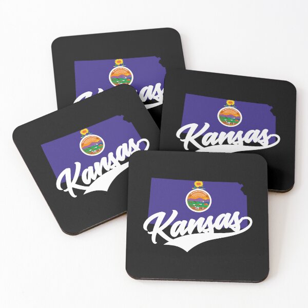 Item preview, Kansas State Map And Flag designed and sold by aussieexplore.