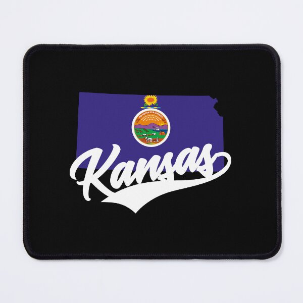 Item preview, Kansas State Map And Flag designed and sold by aussieexplore.