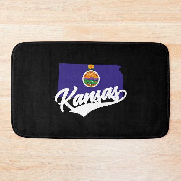 Item preview, Kansas State Map And Flag designed and sold by aussieexplore.