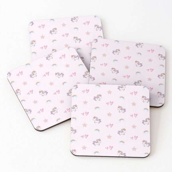 Item preview, Corazón de arcoíris de unicornio en color rosa pastel designed and sold by HoneyBlizz.