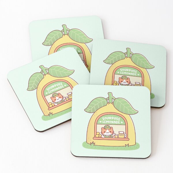 Item preview, Cute Cat In Lemon Store Sourpuss Lemonade designed and sold by rustydoodle.