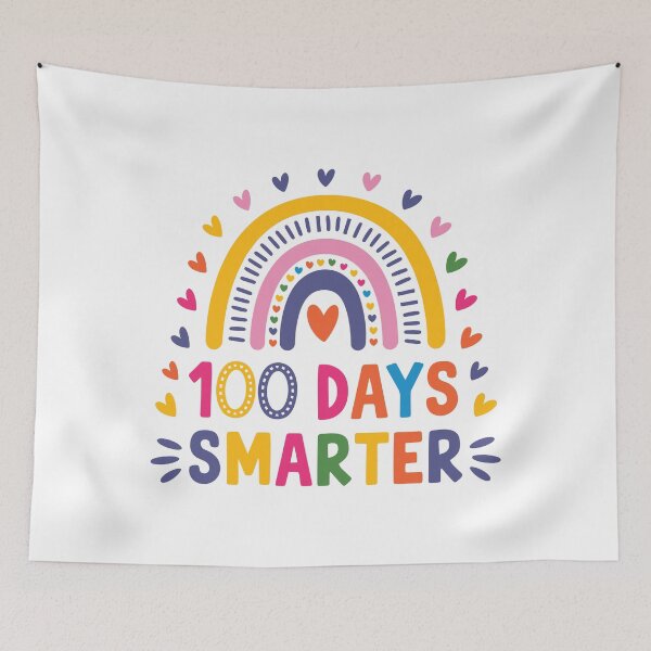 Item preview, 100 Days Smarter Colorful Rainbow Design - Cute School Celebration designed and sold by Inspire-DuDe.