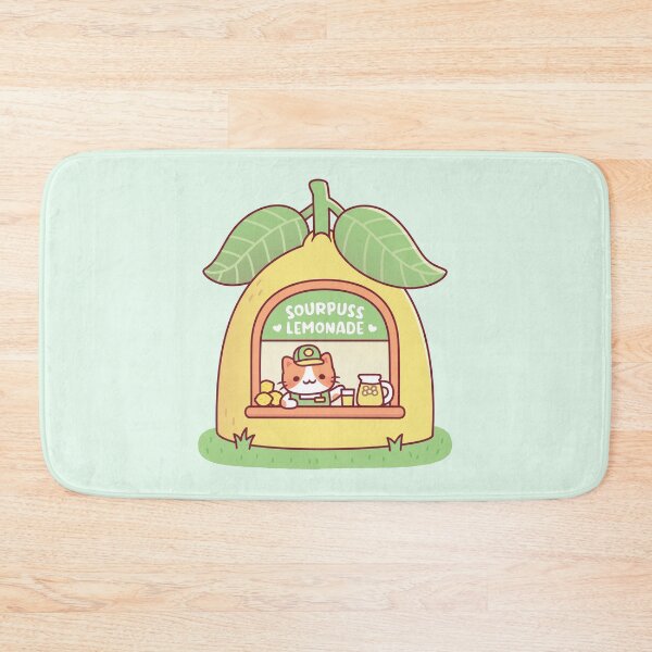 Item preview, Cute Cat In Lemon Store Sourpuss Lemonade designed and sold by rustydoodle.