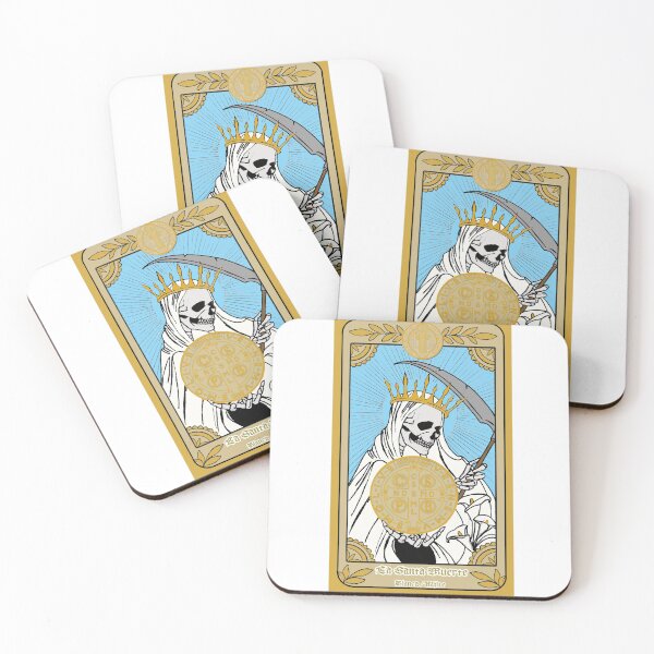 Item preview, Lasantamuerte blanca/White with the saint Benedict medal gold designed and sold by Betojimenez13.