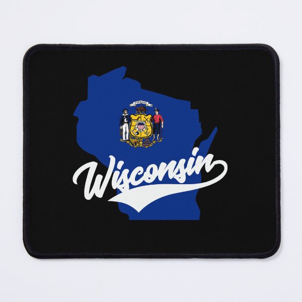 Item preview, Wisconsin State Map And Flag designed and sold by aussieexplore.