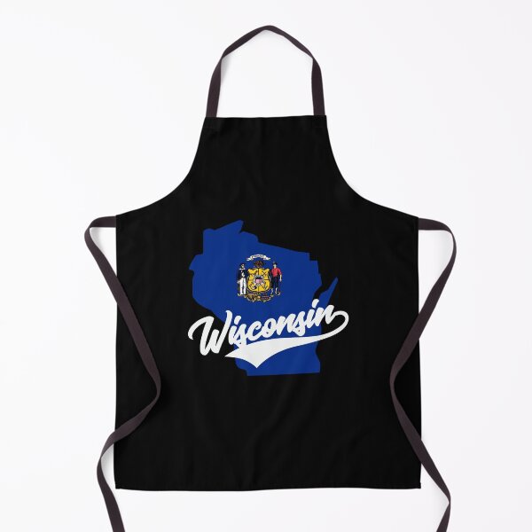 Item preview, Wisconsin State Map And Flag designed and sold by aussieexplore.