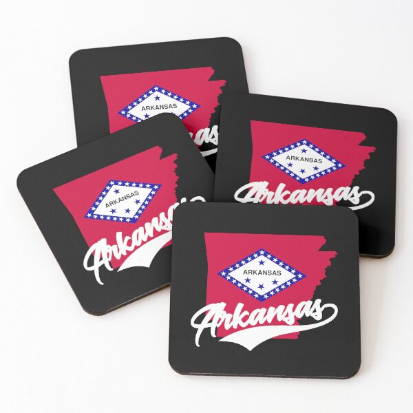 Item preview, Arkansas State Map And Flag designed and sold by aussieexplore.